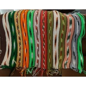 Handmade Multi-colored Afghan/Throw 68W X 82"L